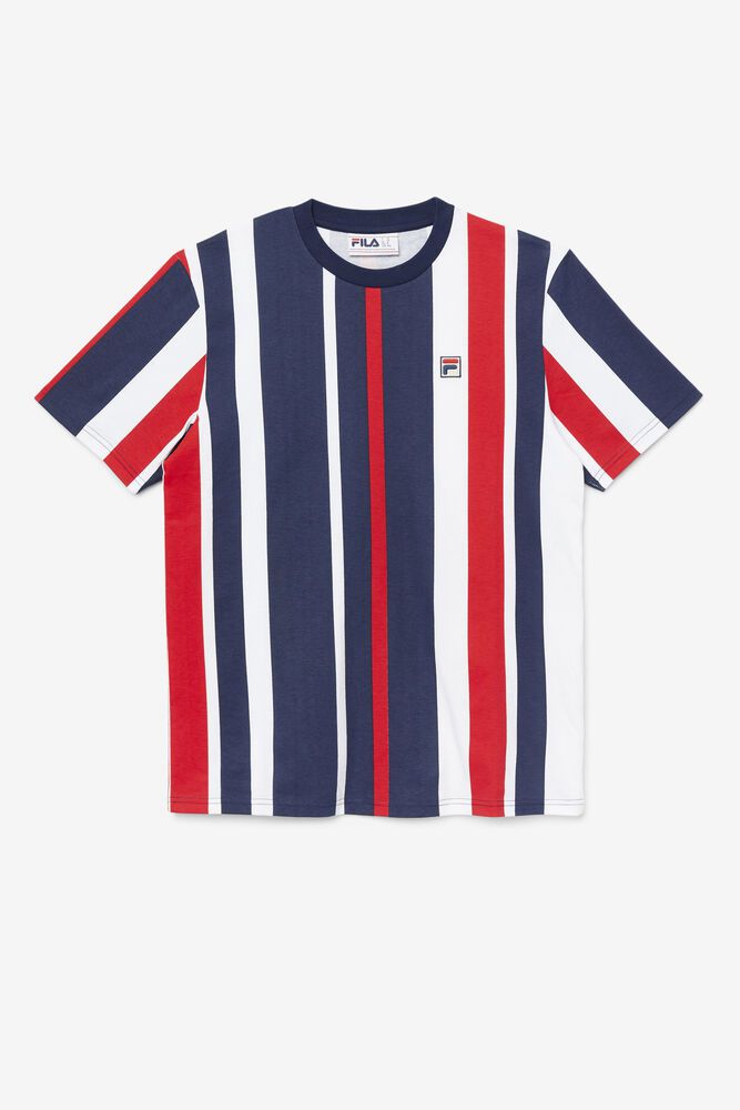 Tricou Fila Barbati Bleumarin Gach Striped XHFO-04157